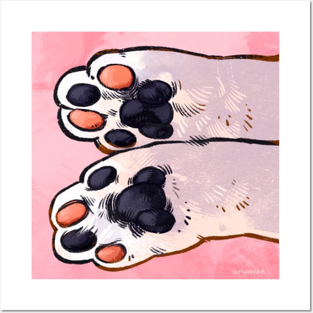 Kitty Paws! Wall Art by Catwheezie